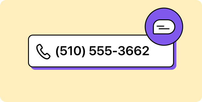 Image showing text-enabling a business phone number.
